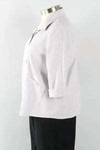 Habitat - Collared Buttoned Linen Top - button - down - shirts - clothing - grey