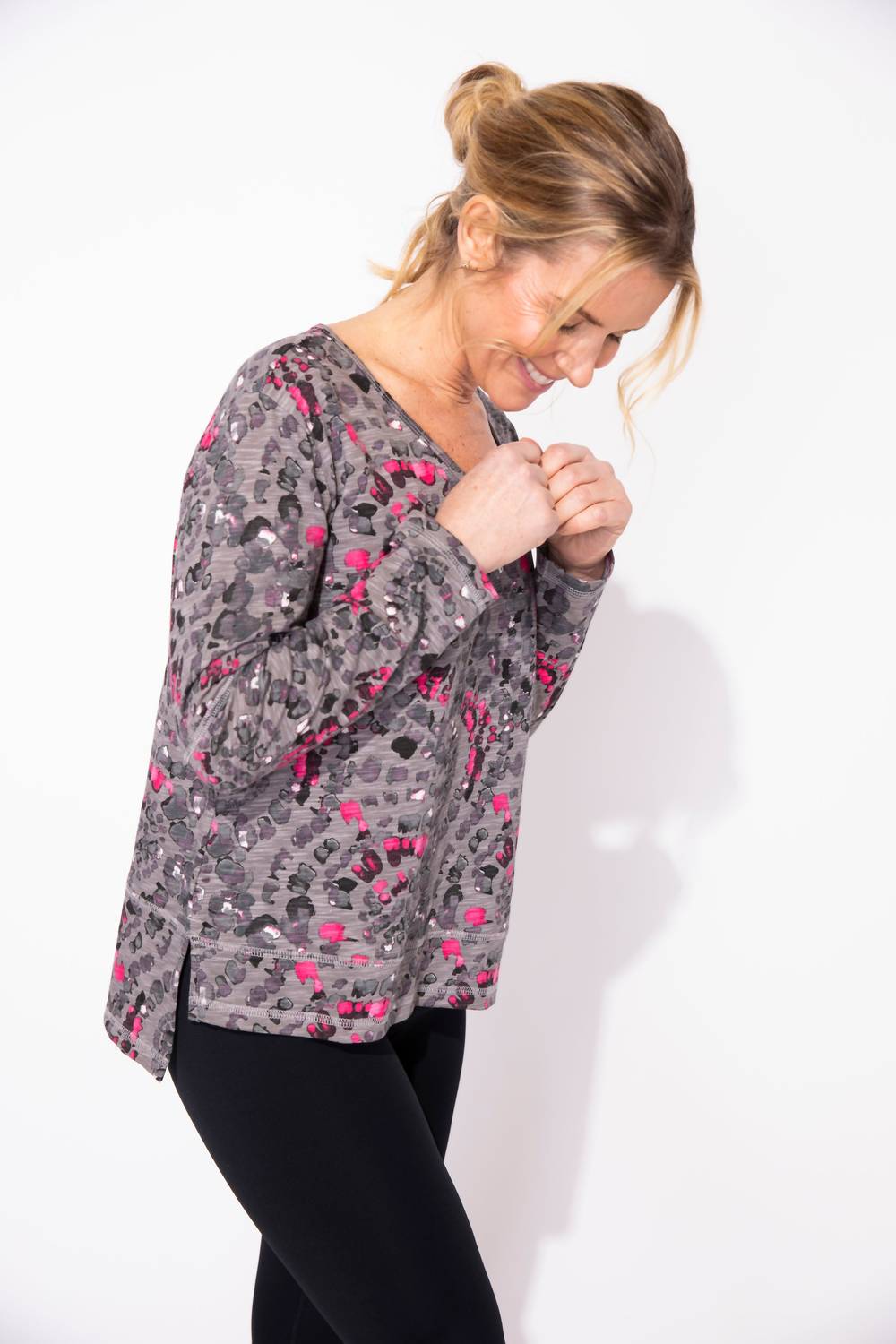 Habitat - Cotton Slub Kaleidescope High Lo Tee