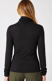 Habitat - Cozy Ribbed Ruched Turtleneck Sweater