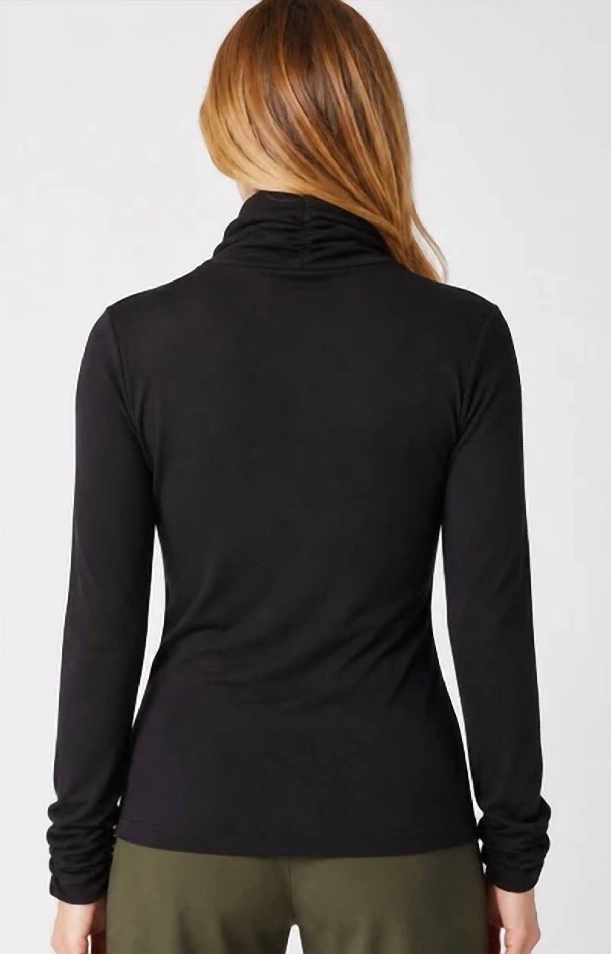 Habitat - Cozy Ribbed Ruched Turtleneck Sweater