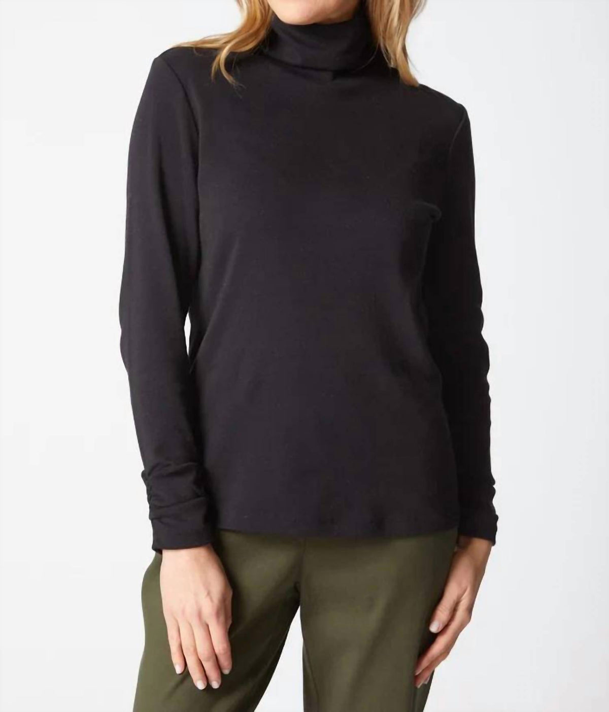 Habitat - Cozy Ribbed Ruched Turtleneck Sweater