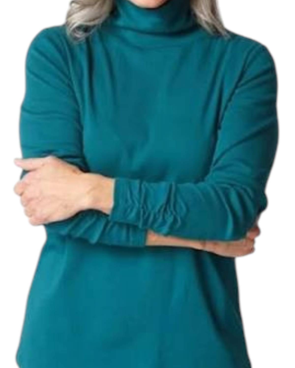 Habitat - Cozy Ribbed Ruched Turtleneck Sweater