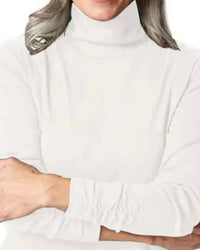Habitat - Cozy Ribbed Ruched Turtleneck Sweater