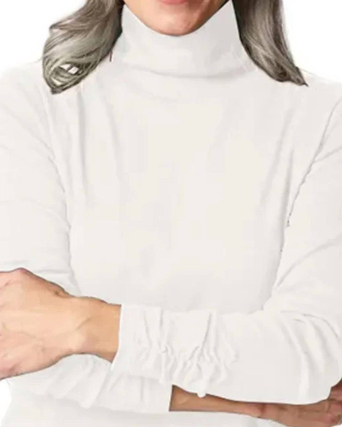 Habitat - Cozy Ribbed Ruched Turtleneck Sweater