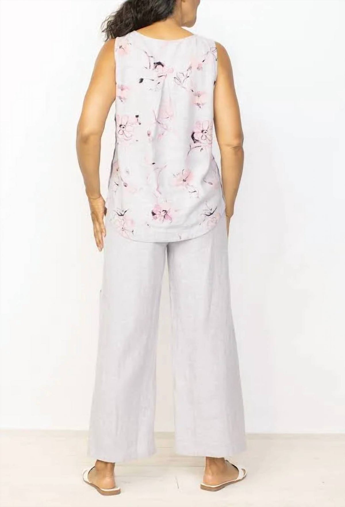 Habitat - Linen Blend Side Button Tank