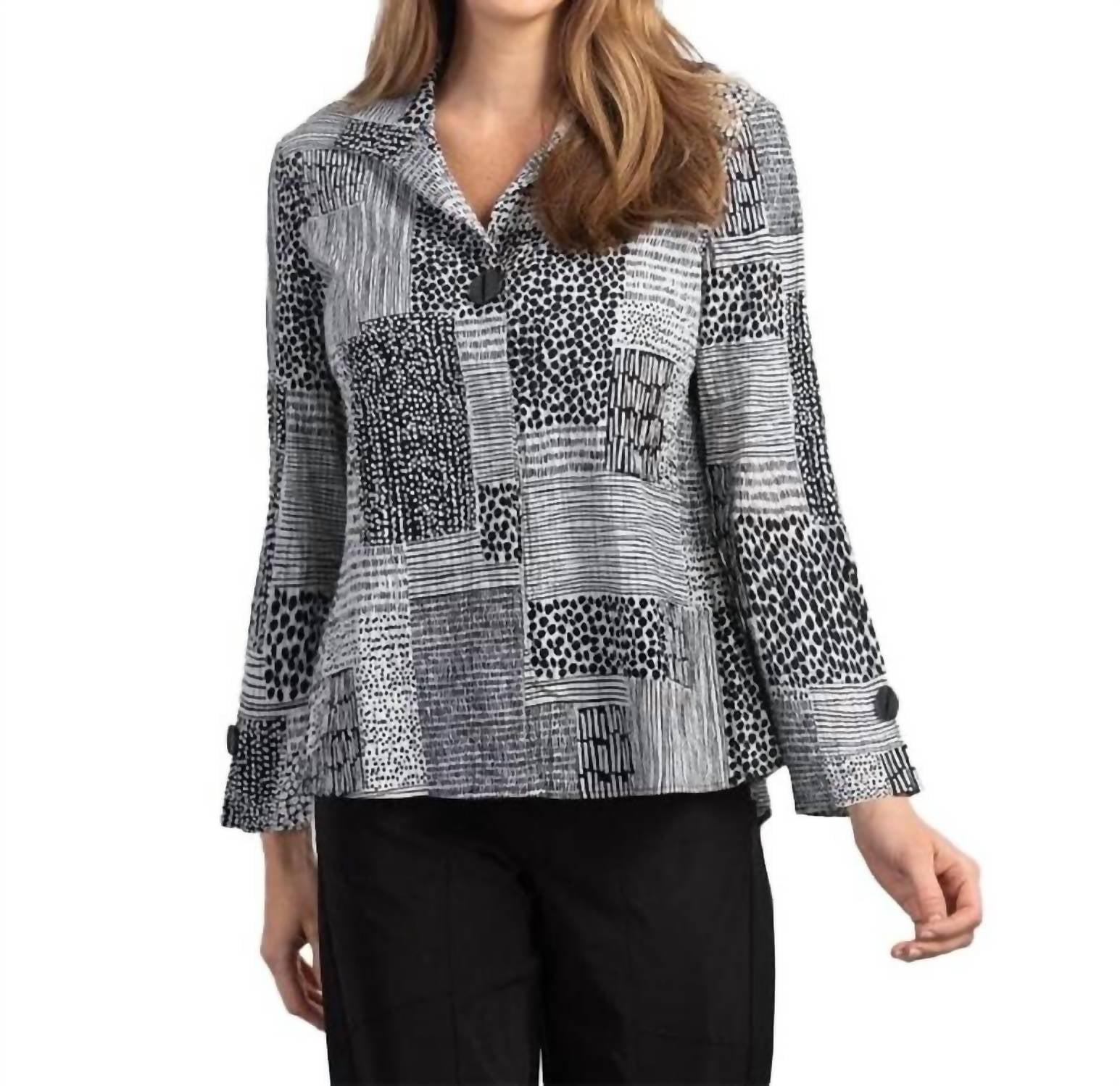 Habitat - Mix Print Shirt - black - button - down - shirts - clothing
