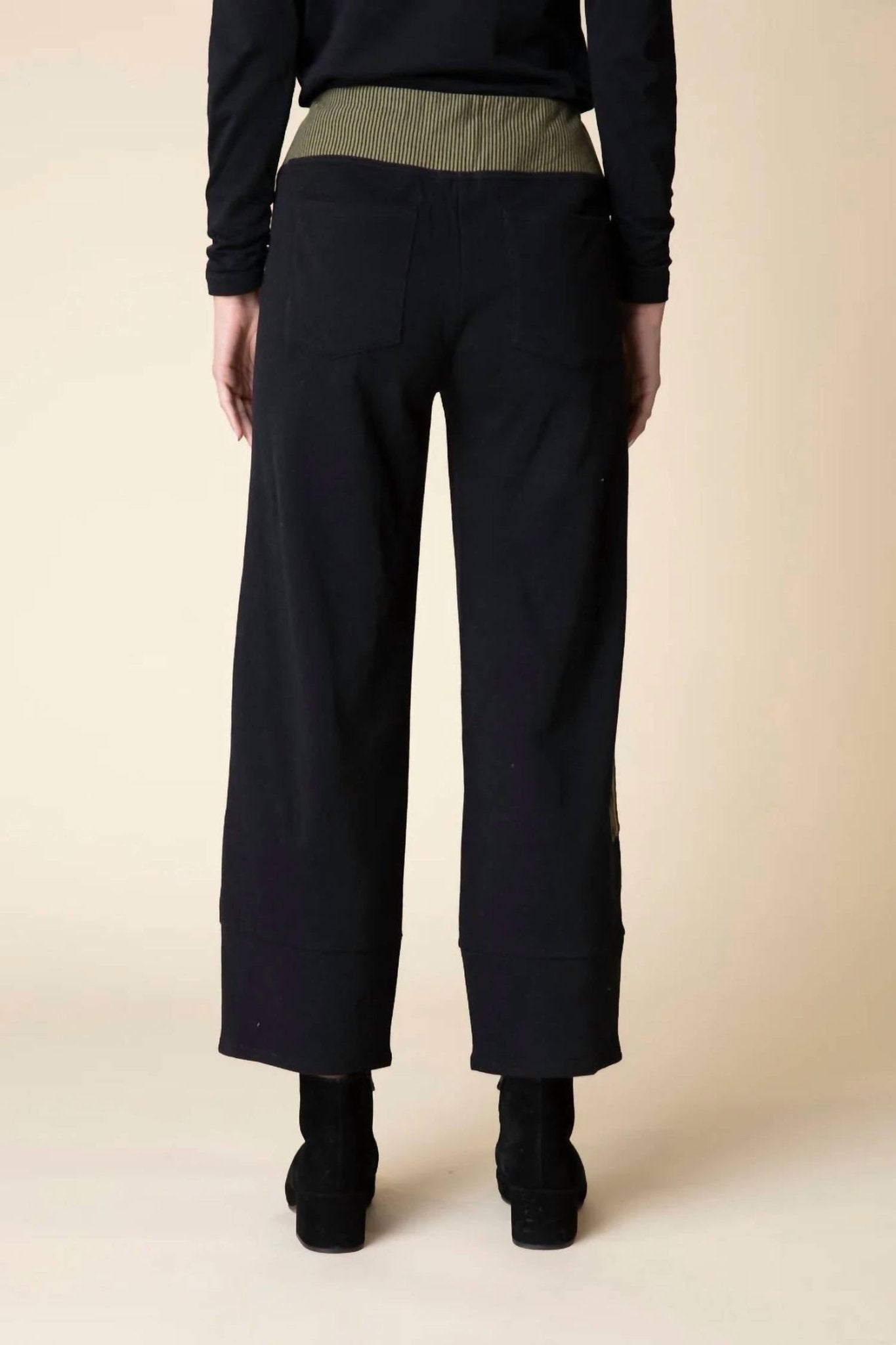 Habitat - Mixed Stripe Arty Studio Pant - ankle - black - clothing
