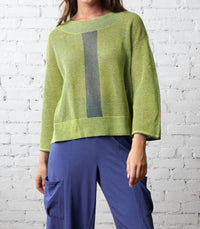 Habitat - Olivia Spring Sweater Topper - clothing - crew - green