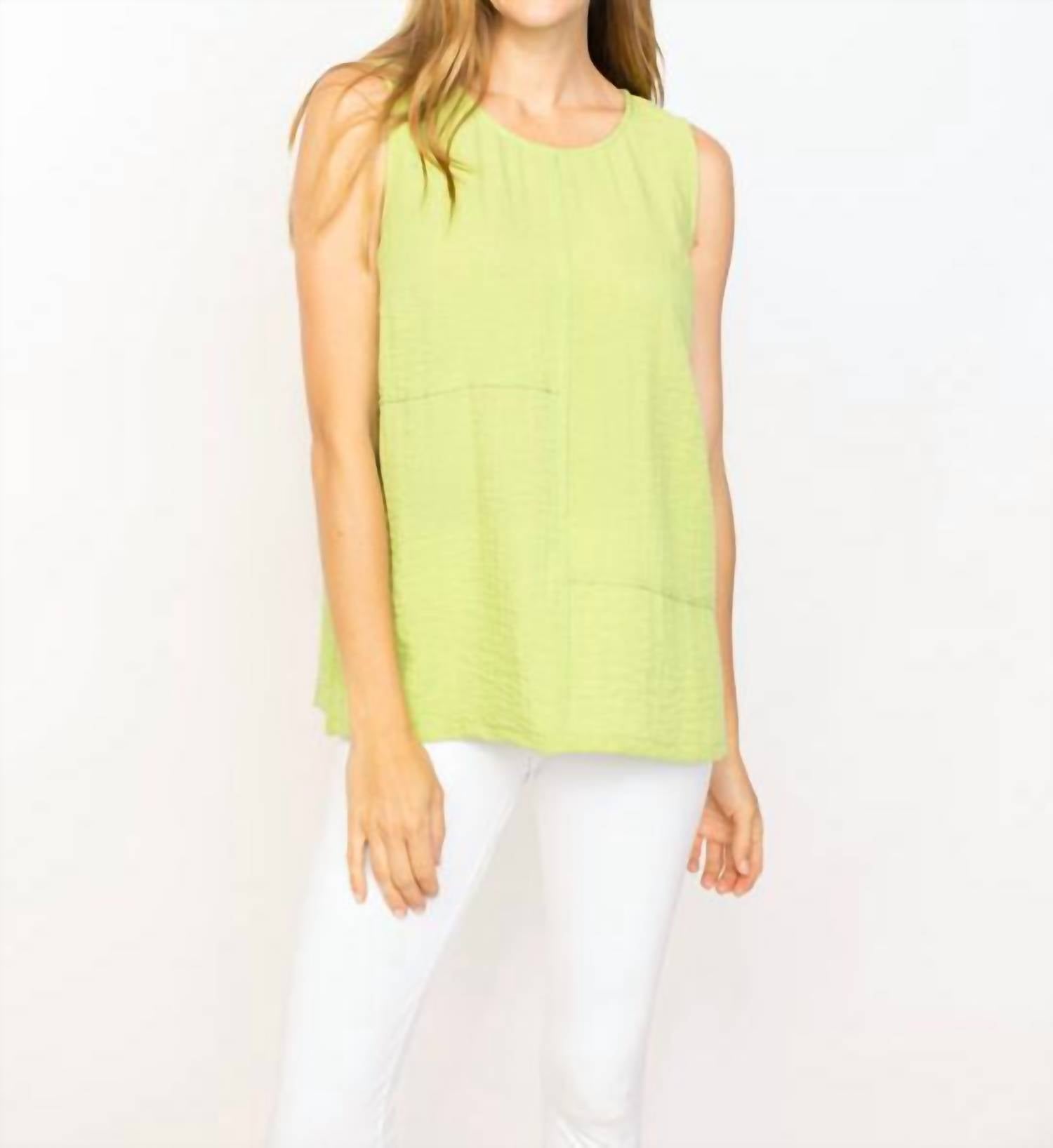 Habitat - Pieced Tank - clothing - green - rayon
