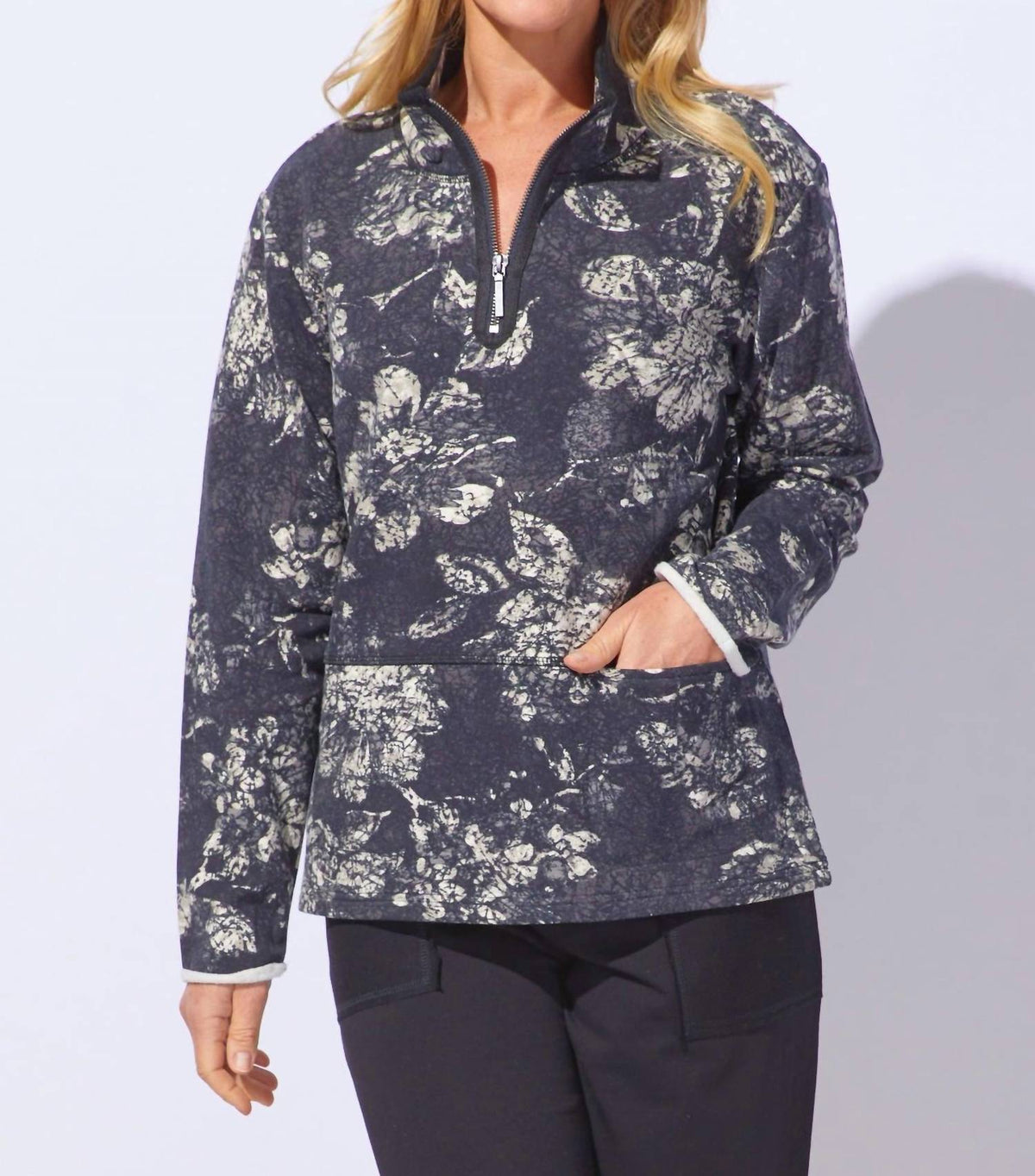 Habitat - Quarter Zip Long Sleeve Pullover