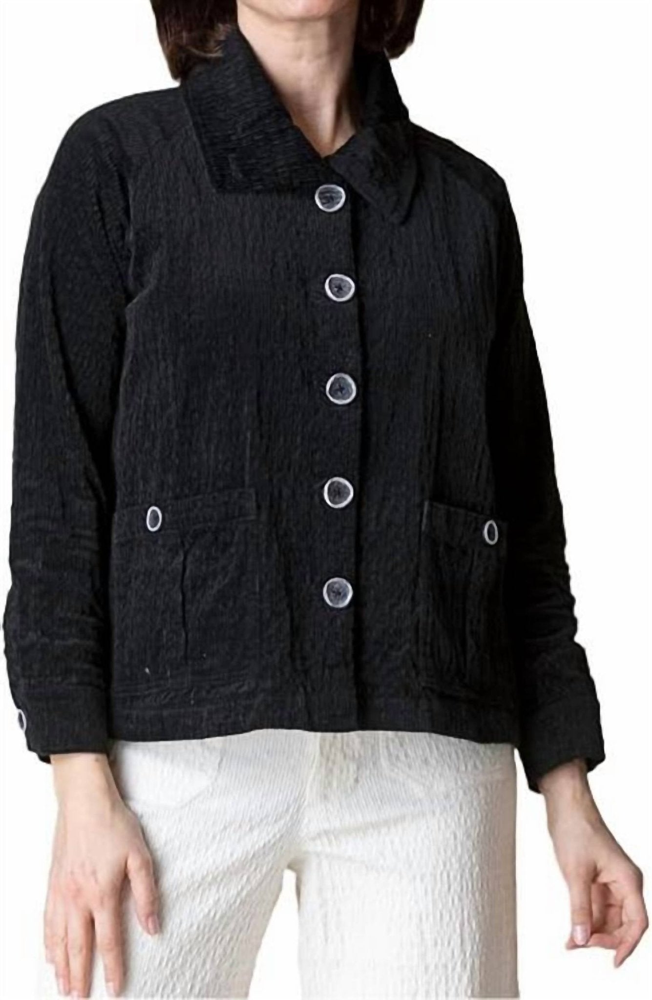 Habitat - Rustic Cord Cargo Jacket - black - casual - jacket - clothing