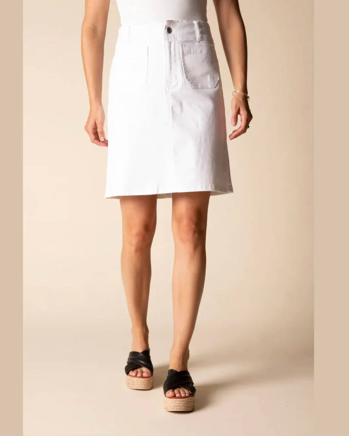 Habitat - Stretch Denim Mini Skirt