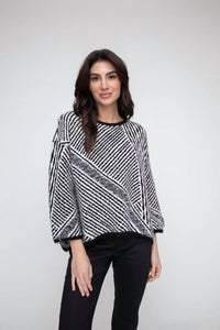 Habitat - Striped Fringe Swing Pullover Top