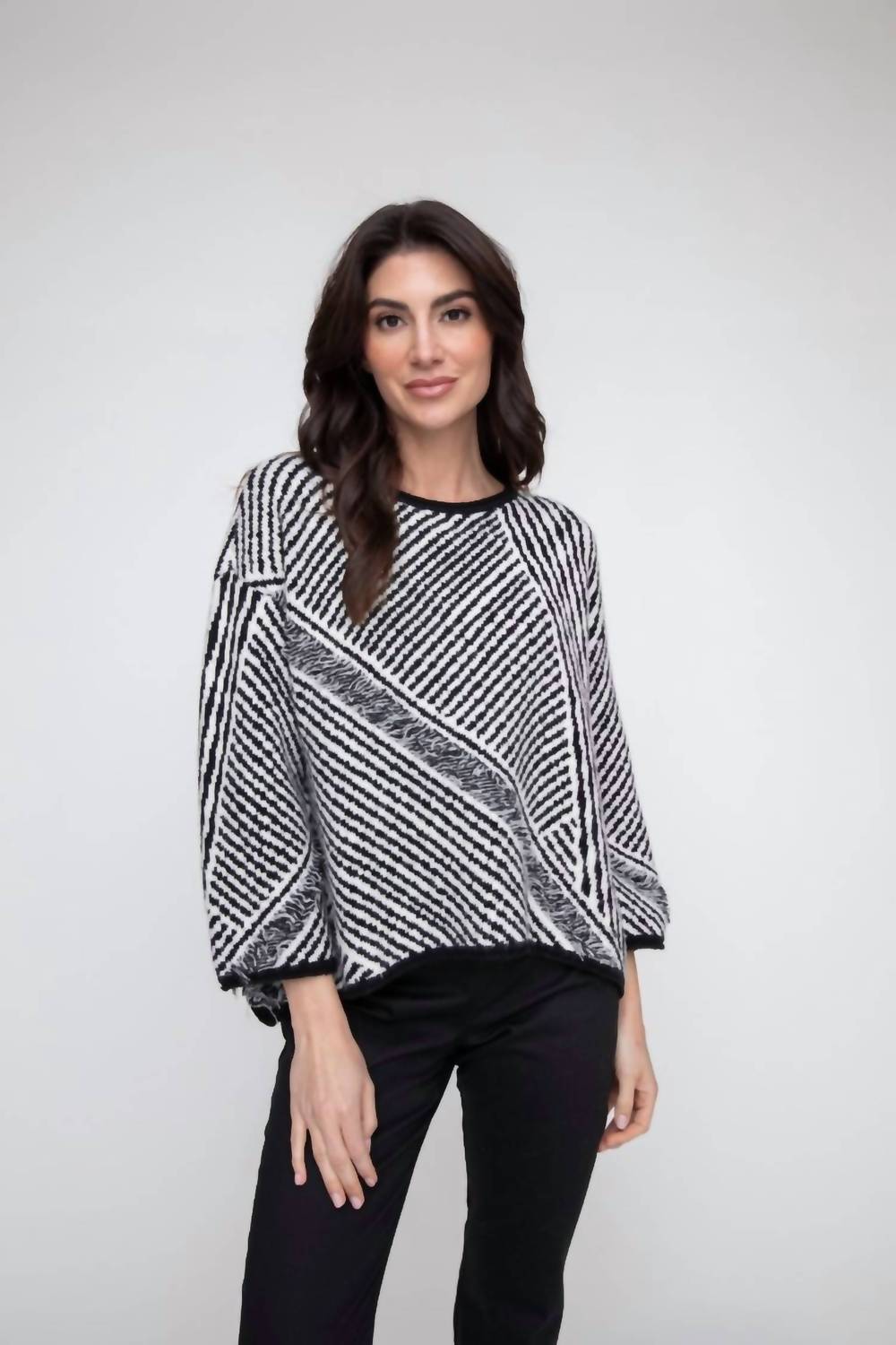 Habitat - Striped Fringe Swing Pullover Top