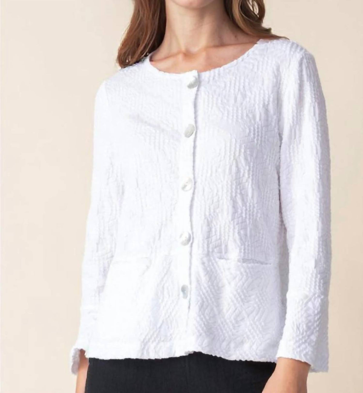 Habitat - Sunburst Knit Peplum Jacket