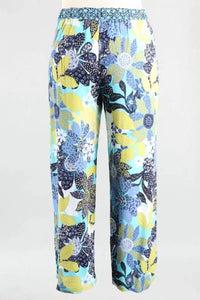 Habitat - Vintage Mixed Print Flood Pant - clothing - floral - green
