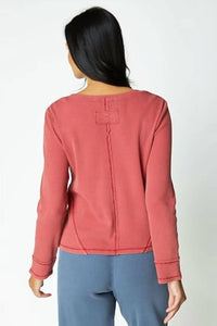 Habitat - Waffle Knit Wrap Seam Top