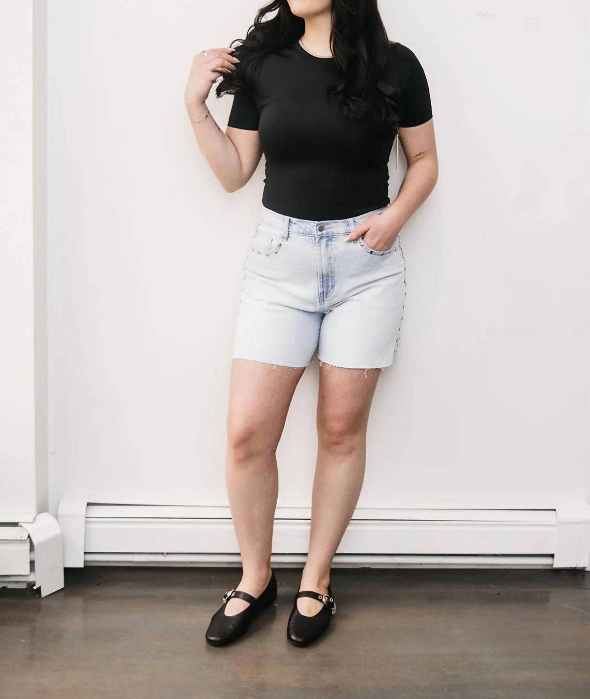 Habitual - BAGGY STUDDED SHORT
