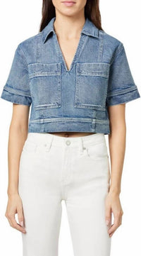 Habitual - Boxy Denim Crop Top