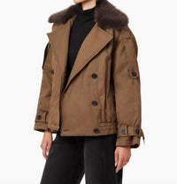 Habitual - Fur Collar Trench Coat
