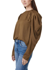 Habitual - Puff Shoulder Drape Top