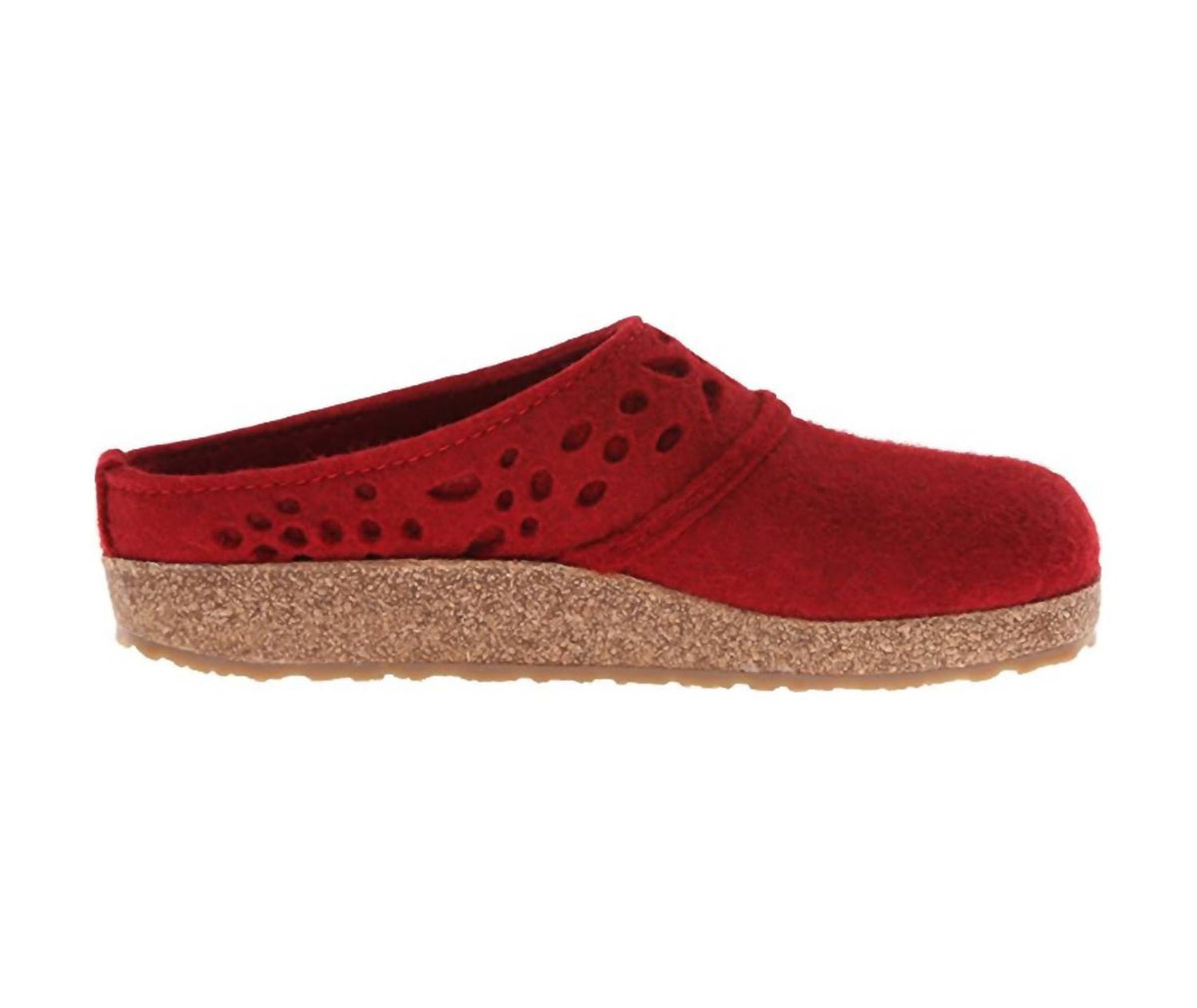 Haflinger - Women's Lacey Classic Boiled Wool Clog