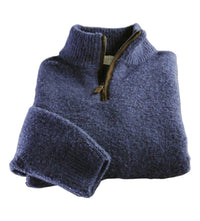 Hagan - Men's Boucle Quarter Zip Pullover Sweater