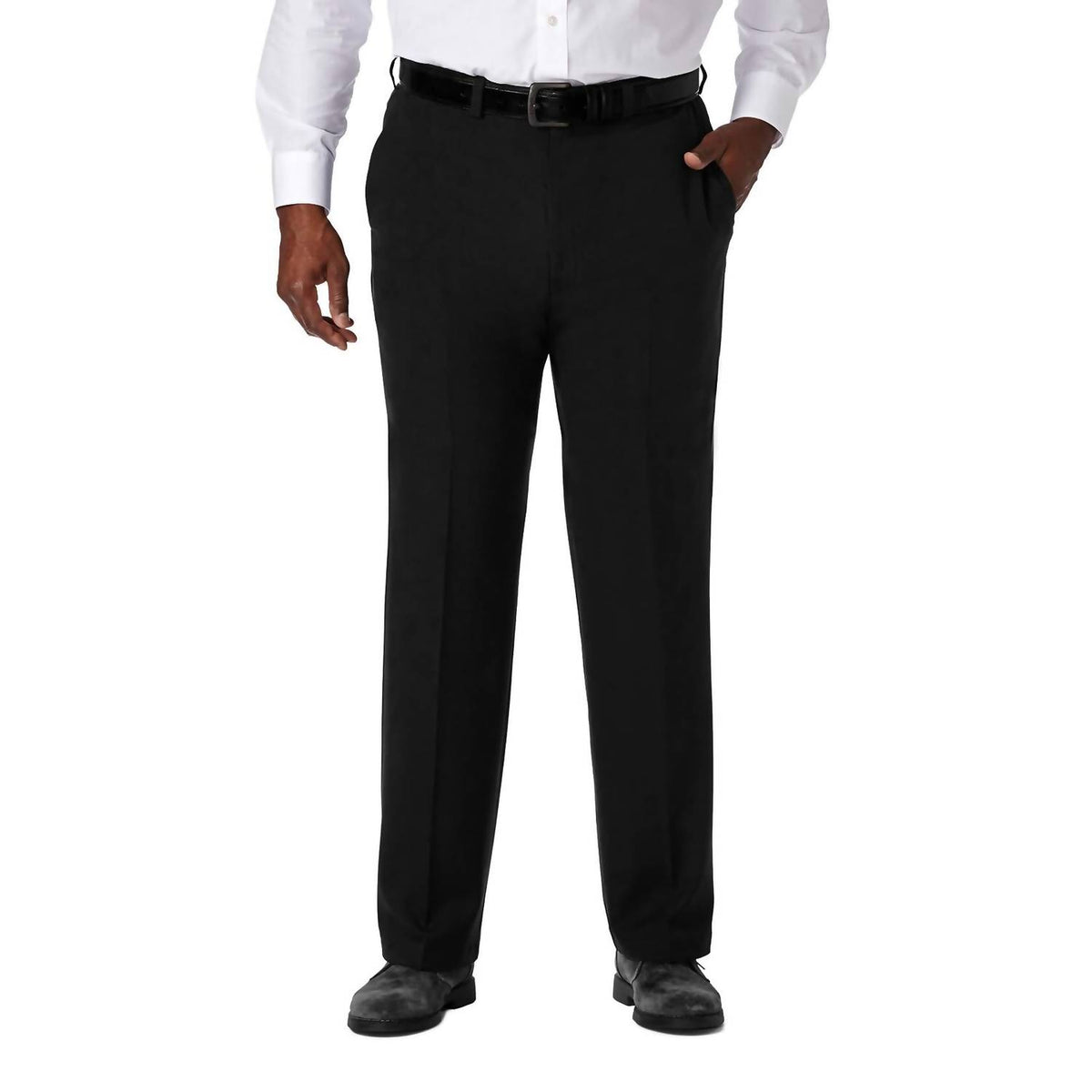 Haggar - Men's Cool 18 Pro Classic Fit Flat Front Pant