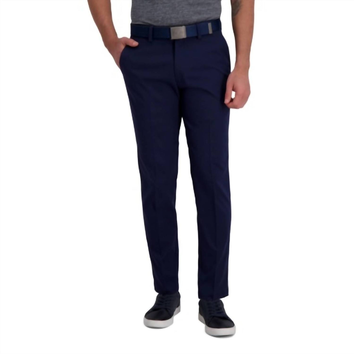 Haggar Clothing - Plain Solid Heather Slim Fit Pants
