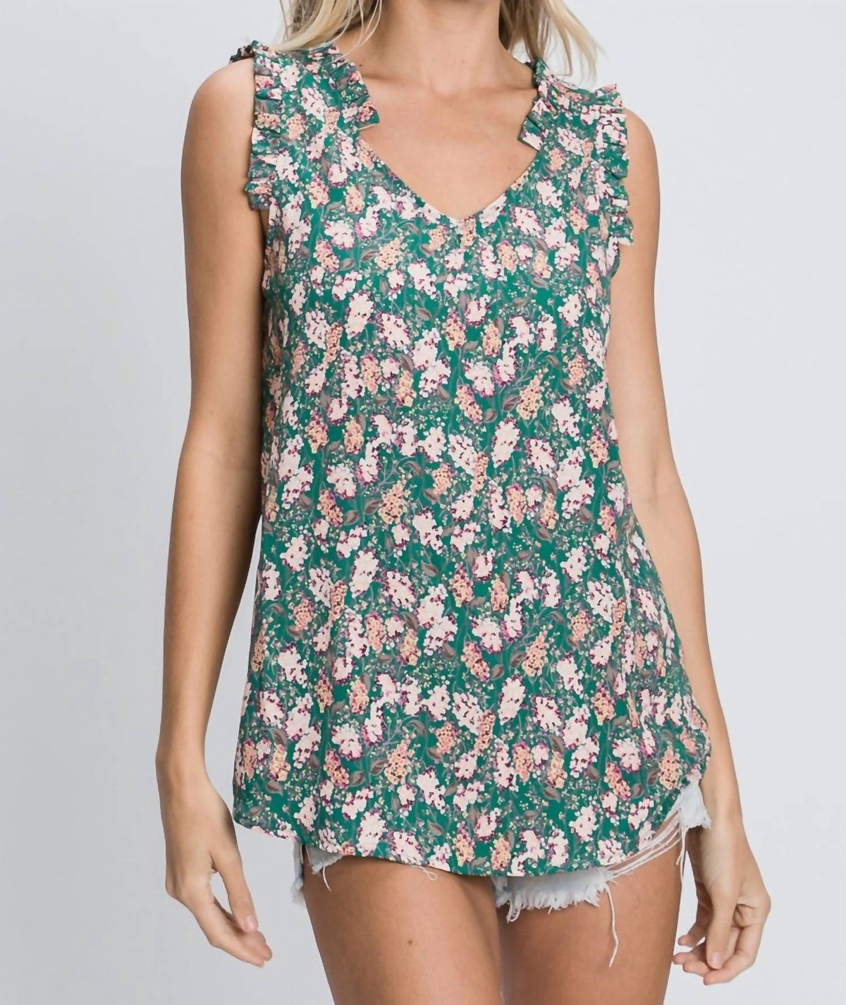 Hailey & Co - Floral Sleeveless Top