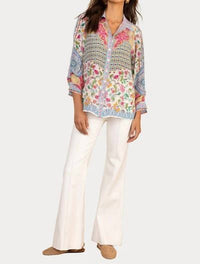 Hale Bob - Inez Relaxed Fit Patterned Silk Shirt
