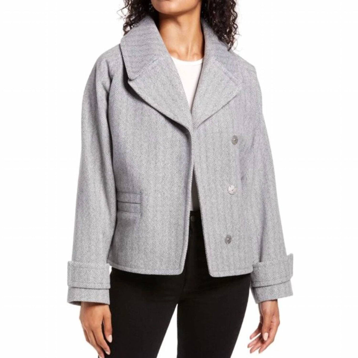 Halogen - Herringbone Peacoat