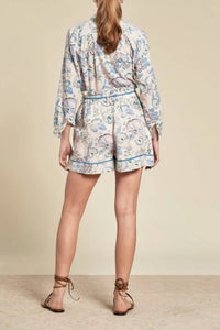 Hannah Artwear - Caroline Short - blue - clothing - floral