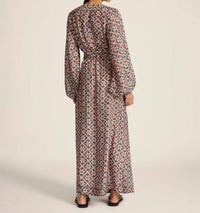 Hannah Artwear - Luna Maxi Wrap Dress - blue - clothing - dresses