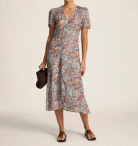 Hannah Artwear - Olivia Midi Dress - blue - clothing - dresses