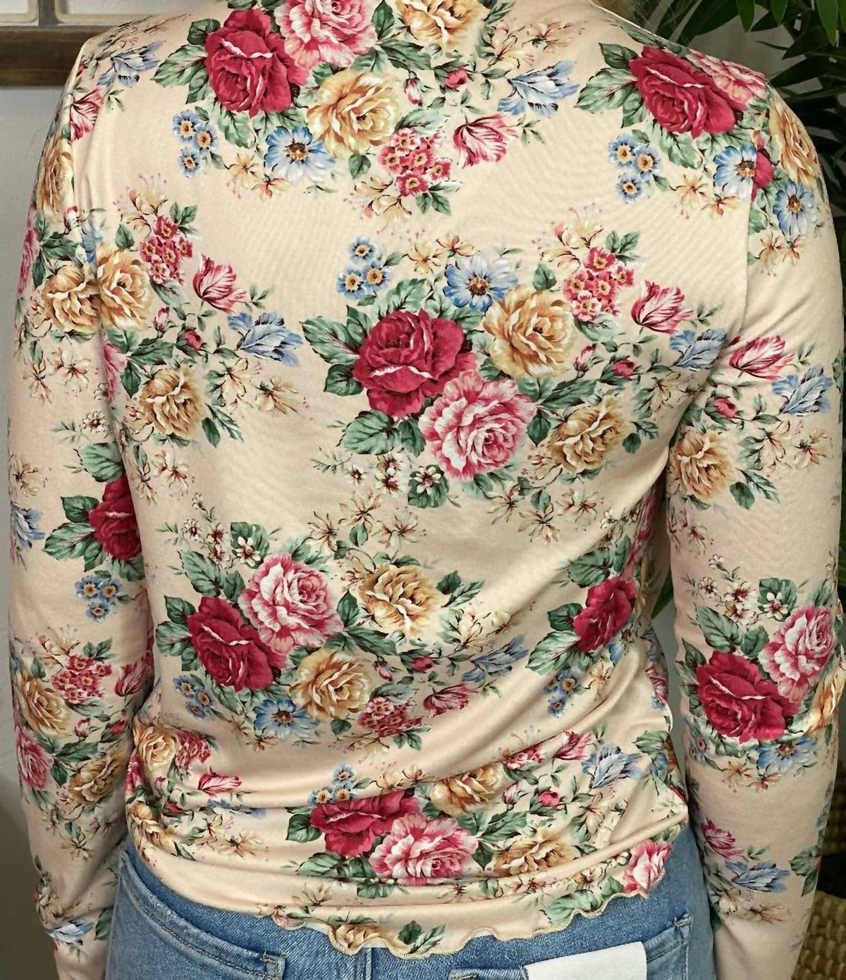 Haptics - Mock Neck Floral Top