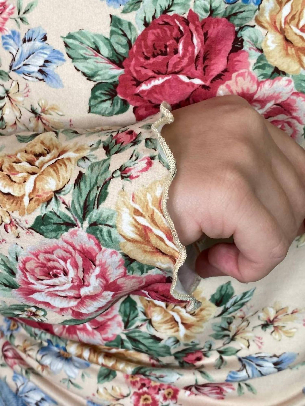 Haptics - Mock Neck Floral Top