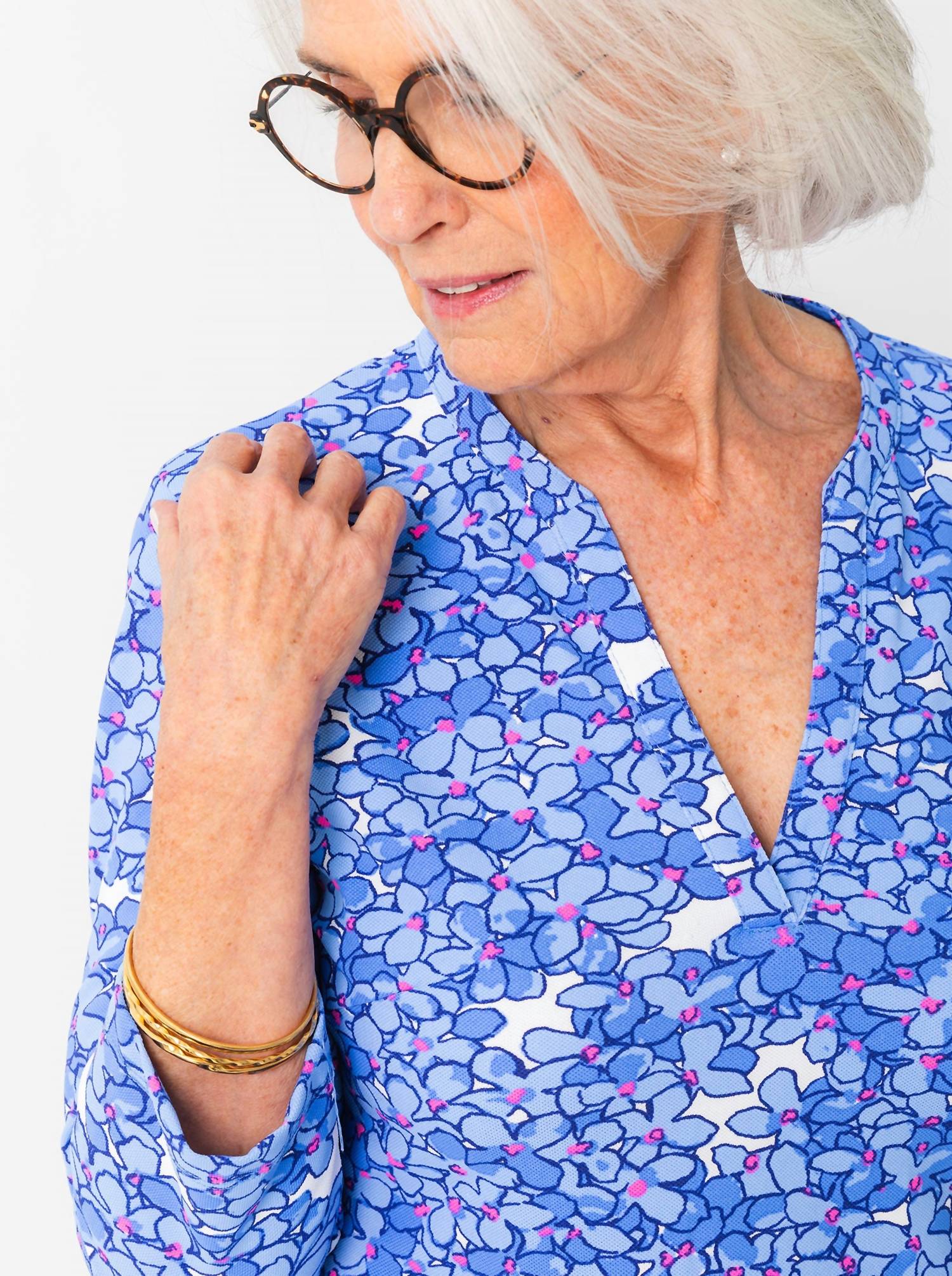 Harborview - Beach Blossom Dress - blue - clothing - collection:vacationdresses(Auto)