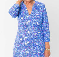 Harborview - Beach Blossom Dress - blue - clothing - collection:vacationdresses(Auto)