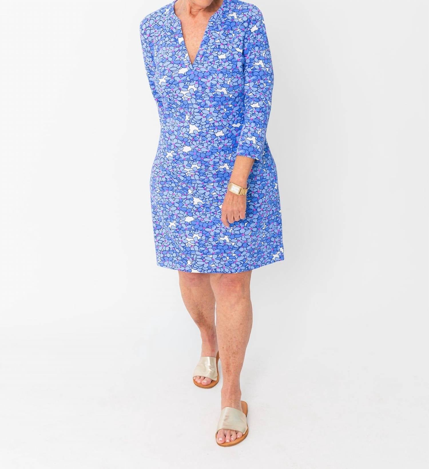 Harborview - Beach Blossom Dress - blue - clothing - collection:vacationdresses(Auto)