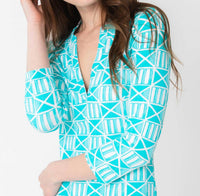 Harborview - Hidden Shell Dress - blue - clothing - dresses