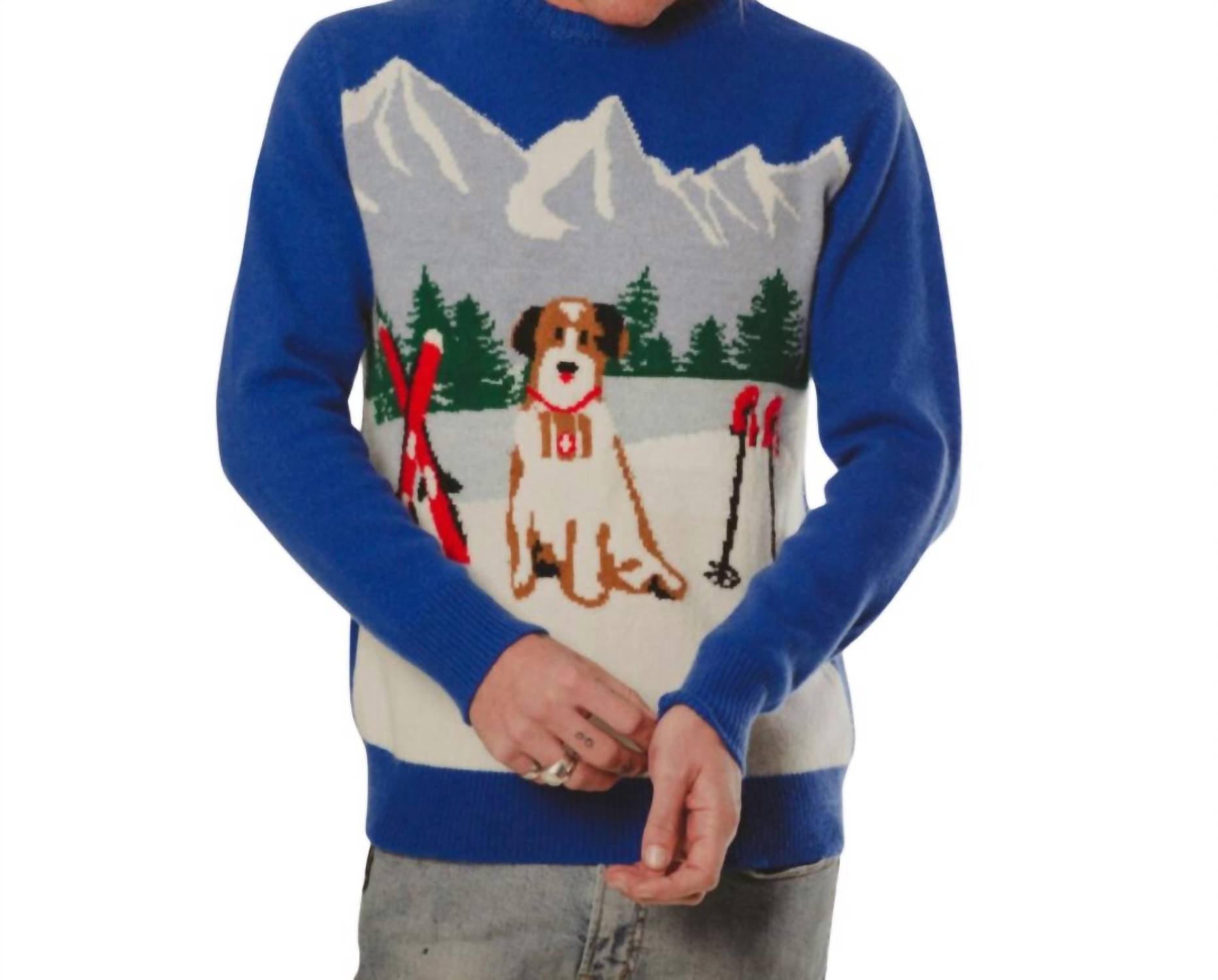 Harden - Ski Rescue Crew Sweater - blue - clothing - crewneck