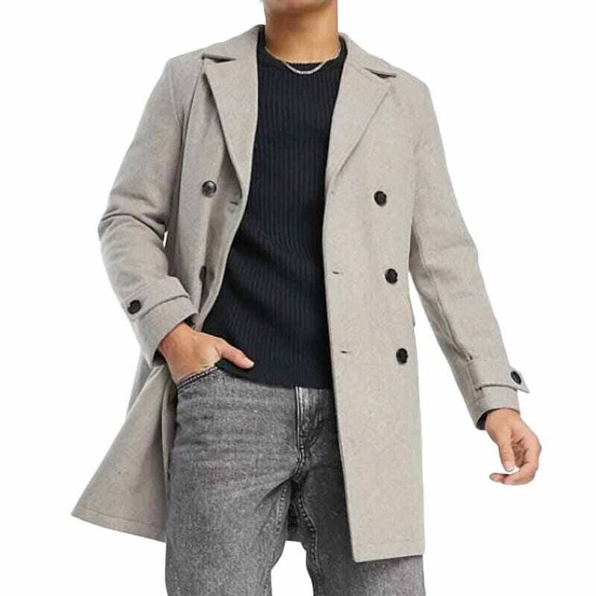 Harry Brown - Double Breasted Wool Mix Coat
