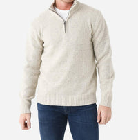 Hartford - Donegal Trucker Knitted Pullover - clothing - men - solid