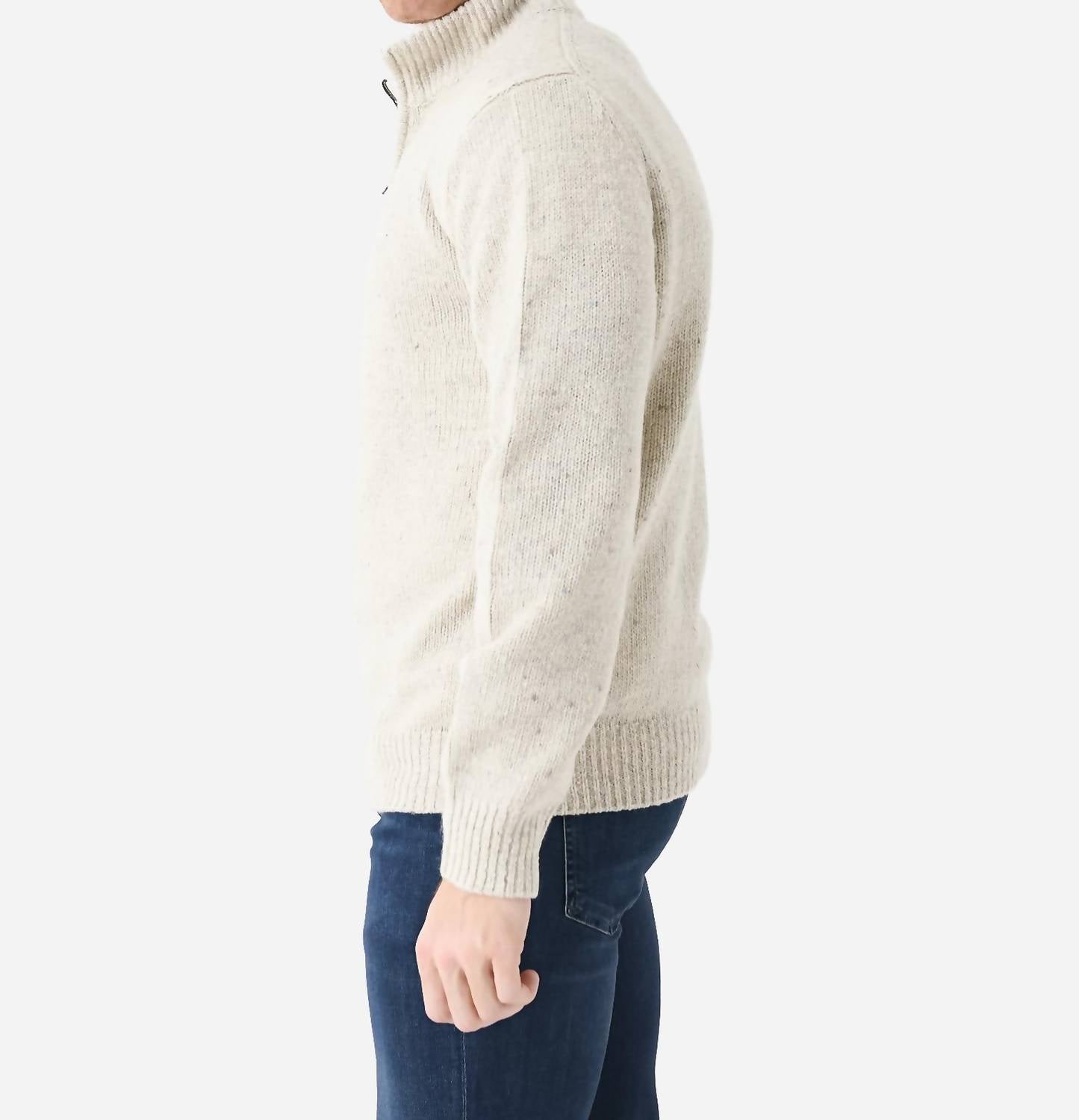 Hartford - Donegal Trucker Knitted Pullover - clothing - men - solid