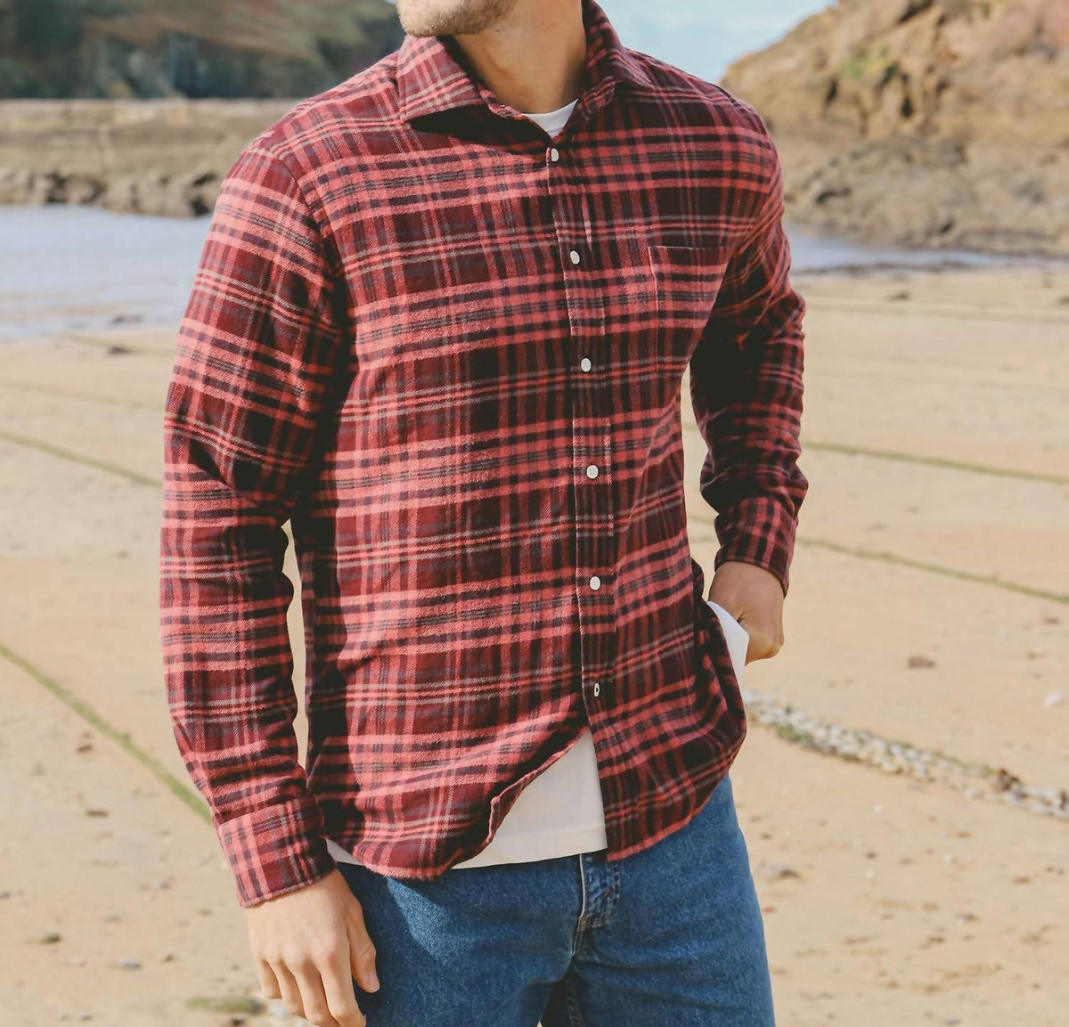 Hartford - Pitt Light Plaid Flannel Shirt