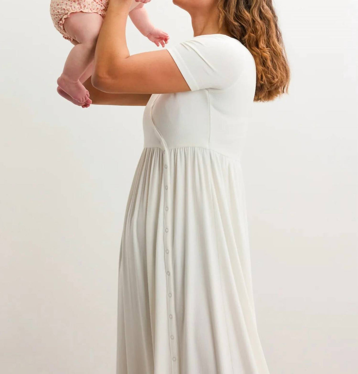 Hatch - Softest Rib Side Seam Nursing Maxi Dress