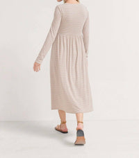 Hatch - The Softest Rib Nursing Maxi Dress - brown - clothing - dresses