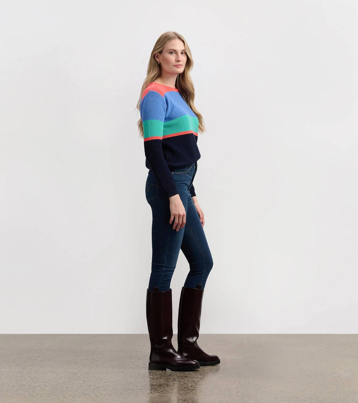 Hatley - Devon Bright Colorblock Stripes Sweater
