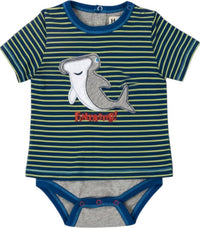 Hatley - Kids 2fer Shark Applique Onesie